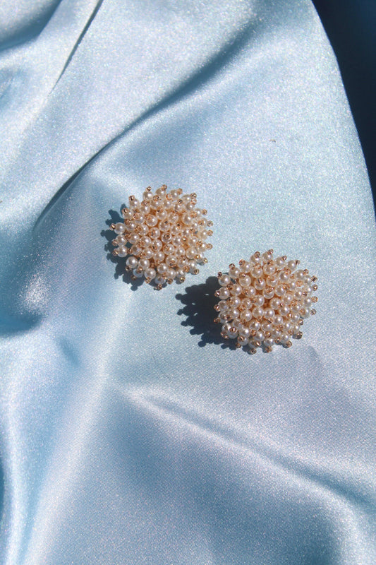 Pearl Cluster Studs- Large